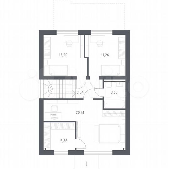 Дом 132 м² на участке 6 сот.