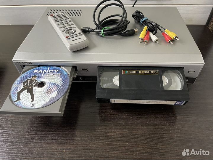 Комбо Стерео Hi fi VHS DVD 6 head USB Samsung