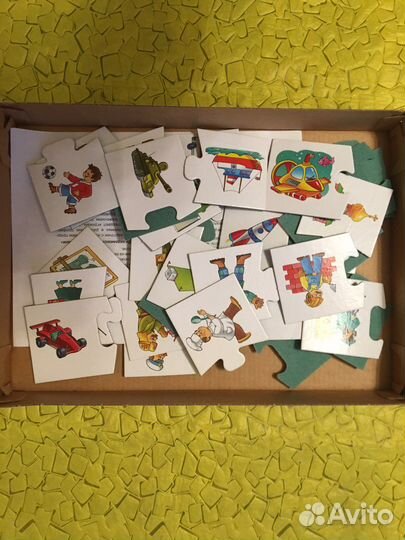 Пазлы и настольные игры с 3 лет б/у