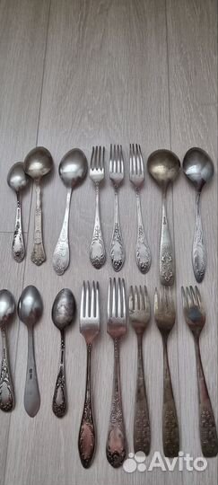 Вилки, ложки, мельхиор СССР