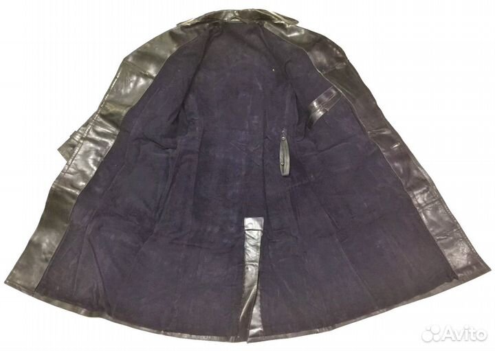 Плащ-пальто кожаное, нквд-ввс ркка, оригинал
