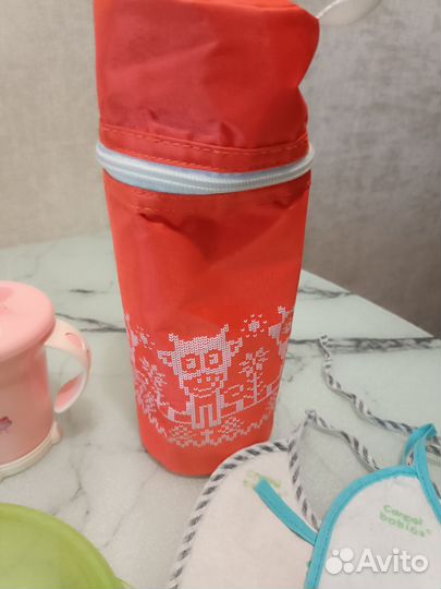 Детская посуда и горка