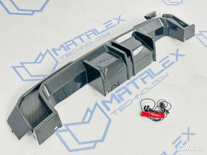 Диффузор BMW G80 M3 G81 G82 M4 G83 в SQ-стиле