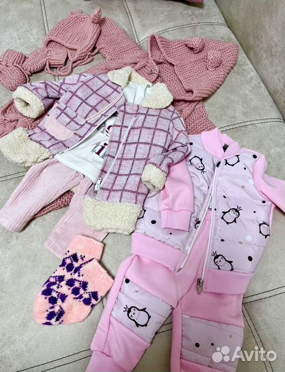 Костюмчики на девочку 68-74