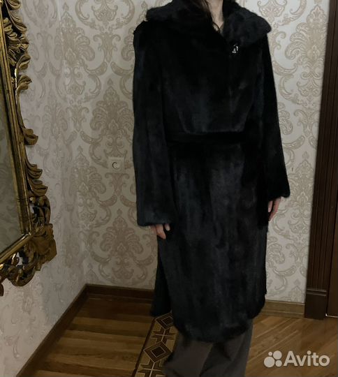 Шуба норковая 48 50 черная
