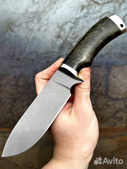 Шкуросъемный нож из твердой топовой стали S390