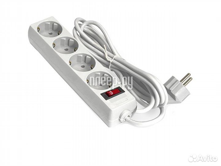 Удлинитель ExeGate EC-4-5W 4 Sockets 5m White