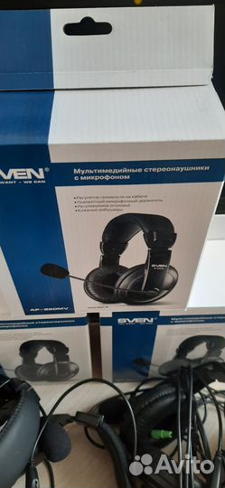 Наушники игровые с микрофоном для пк sven AP860MV