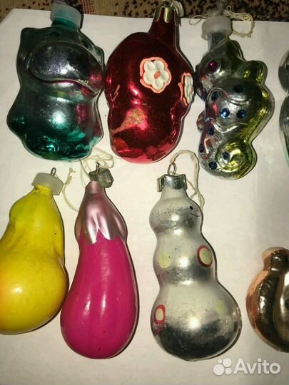 Елочные игрушки ссср. Стекло