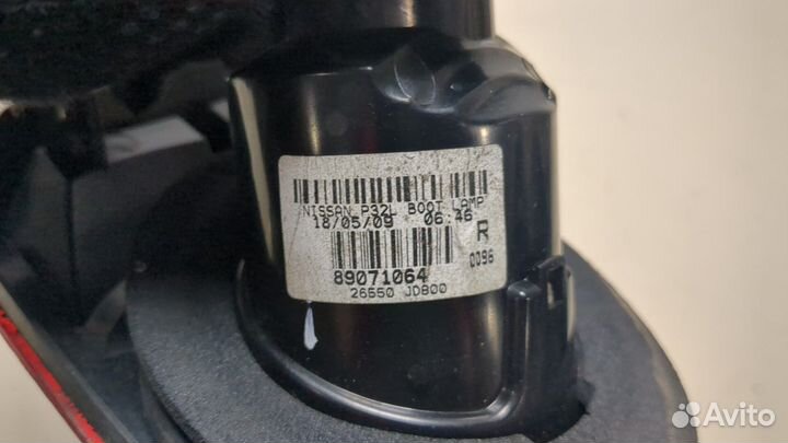 Фонарь крышки багажника Nissan Qashqai, 2009