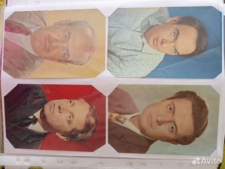 Советские открытки, актеры советского кино