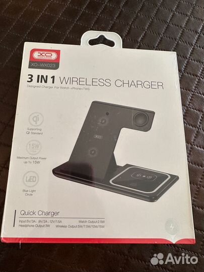 Беспроводной зарядка для iPhone андроид 3в1