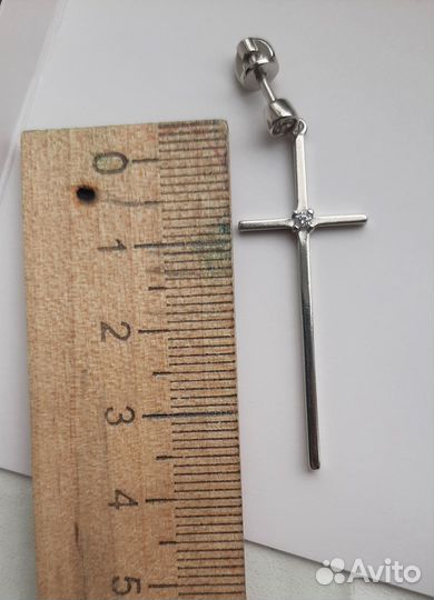 Серебряные серьги новые