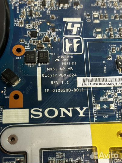 Материнская плата M961 MP MB Sony