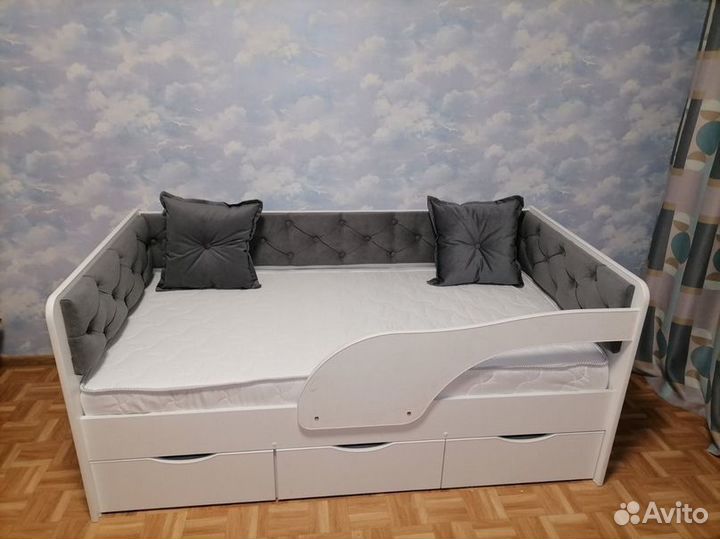 Кровать Мартин П-образная стяжка 160*80 с матрасом