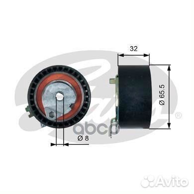 Ролик натяжителя ремня грм renault/ nissan gates