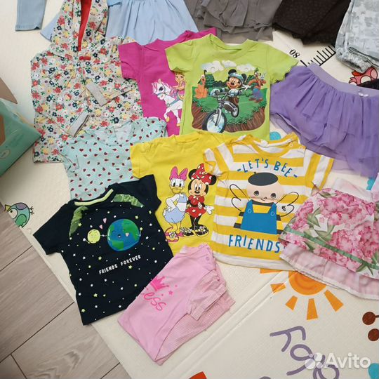 Детская одежда для девочек 86 пакетом