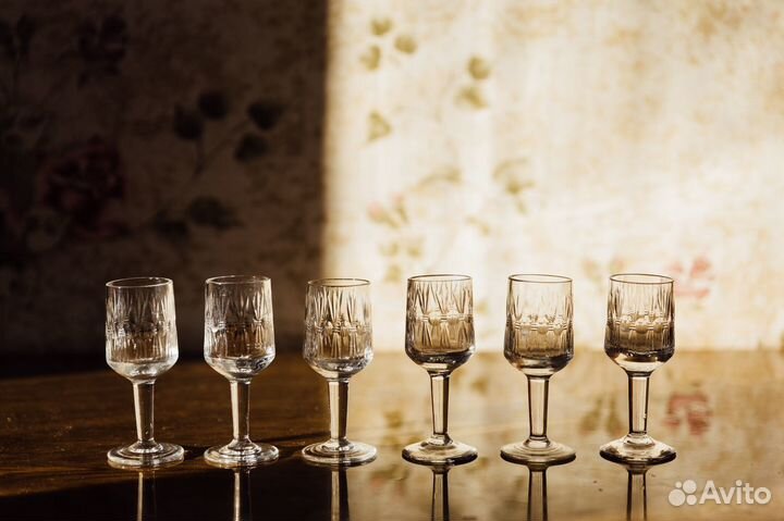 Хрусталь Рюмки Бокалы Фужеры Богемия 2 набора