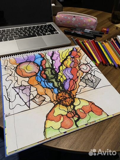 Нейрографика, рисование со специалистом, девичник