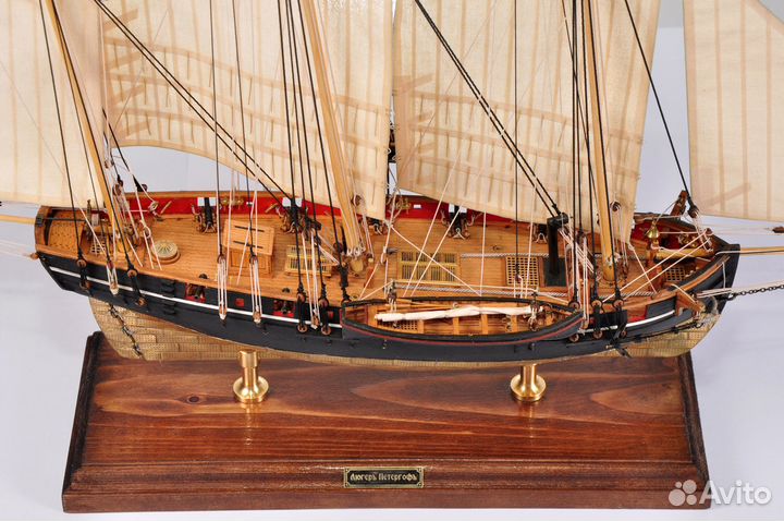 Модель Корабля - Люгер Петергоф, 1829 г., М1:72