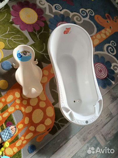 Ванночка для купания с горкой