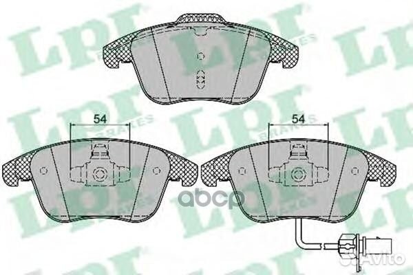 Колодки тормозные дисковые 05P1391 Lpr