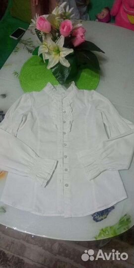 Блузка для девочки школа р 122-128