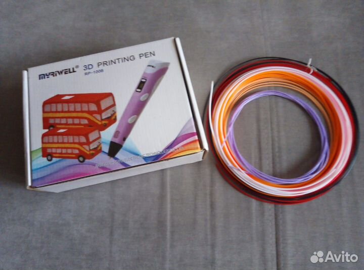 3D ручка проводная+пластик