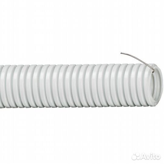 Труба гофрированная с зондом IEK d 16, 16 мм, пвх
