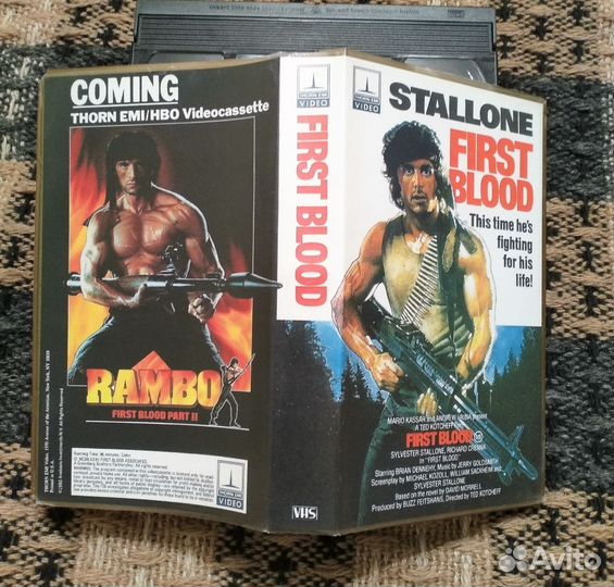 Видеокассета Рэмбо 1,2