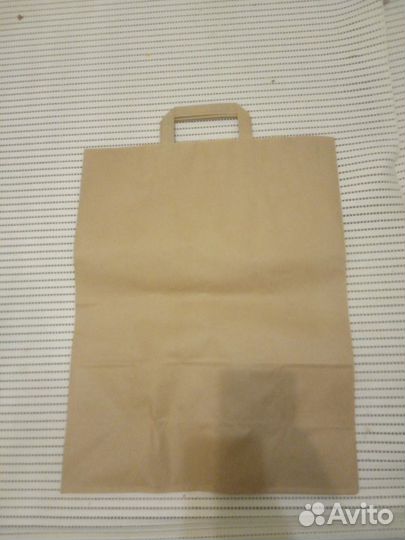 Пакет бумажный крафтовый с ручками 35на 45 большой