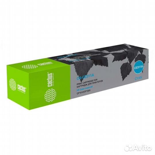Cactus CE311A голубой для HP LJ CP1012Pro/CP1025