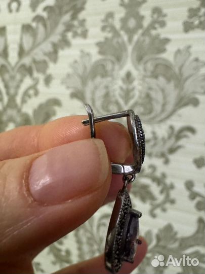 Серьги и кольцо 925 проба