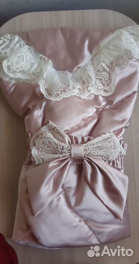 Конверт на выписку для девочки демисезонный