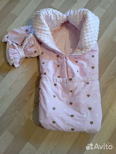 Конверт на выписку для девочки зима