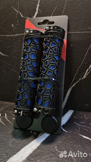 Грипсы STG BC-GR6502, 135 мм, Lock-On, черный с си