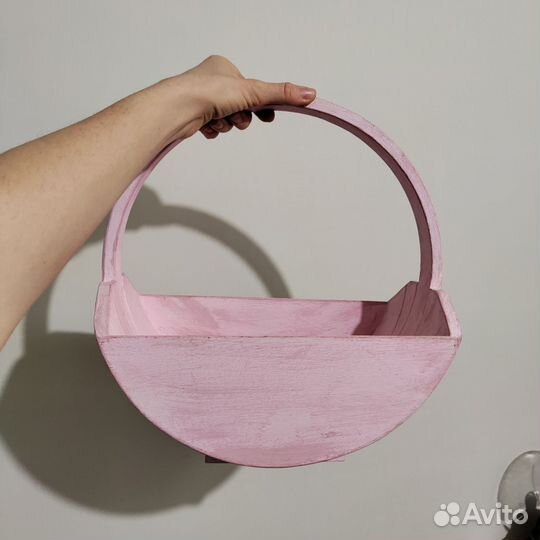 Корзина деревянная для флористики