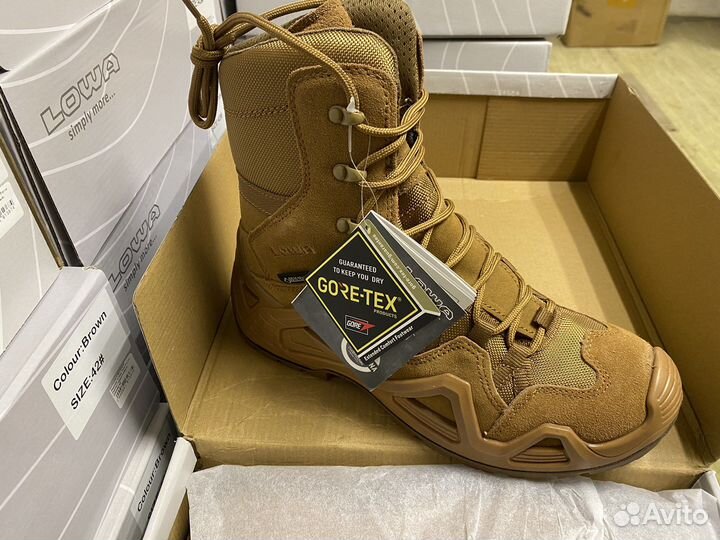 Армейские ботинки с высоким берцем