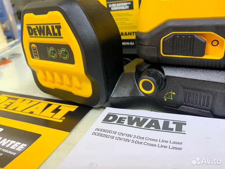 Лазерный уровень dewalt DCE825NG18 (зеленый) 12\18