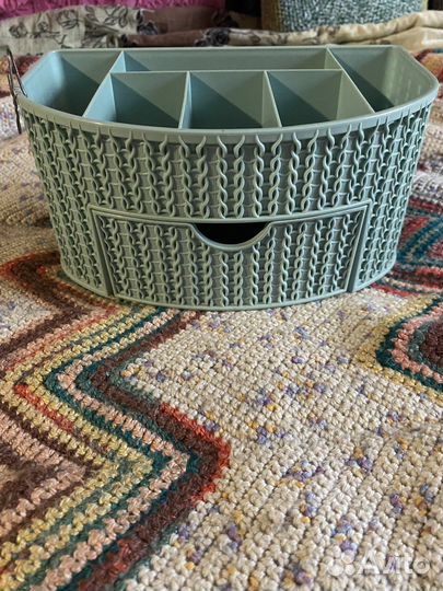 Органайзер Вязание с ящиком Фисташковый 1/9