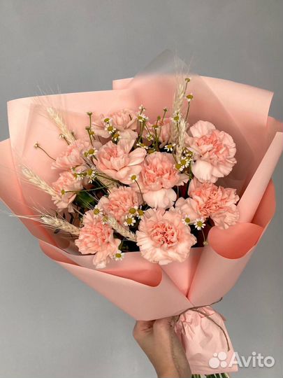 Букет из гвоздик (диантус)