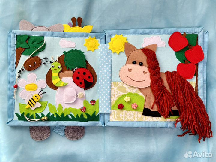 Развивайка книга из фетра
