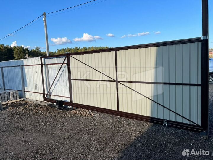 Откатные ворота V15