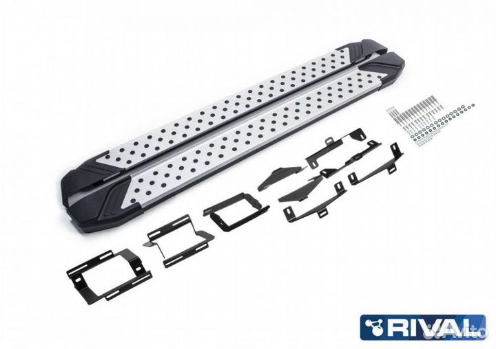 Пороги-подножки Lifan X70 2018. Bmw-Style