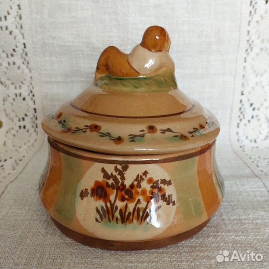 Сахарница конфетница шкатулка Старая Гжель СССР