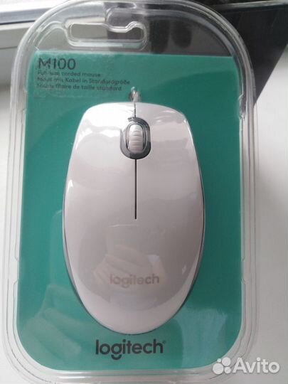 Мышь Logitech M100, оптическая, проводная, USB