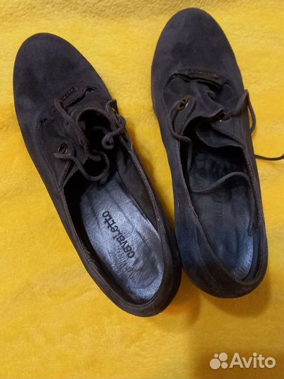 Туфли женские замшевые