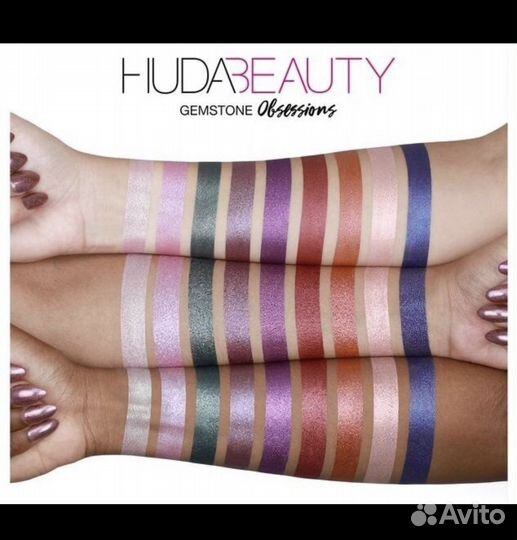 Палетка теней Huda beauty, Gemstone Obsessions