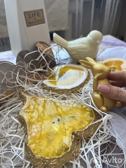 Набор костеров из эпоксидной смолы