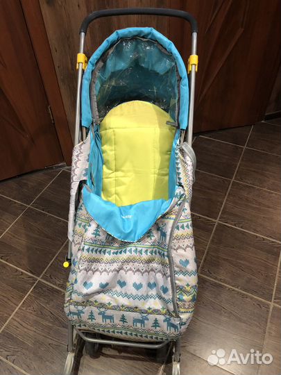 Детские санки коляска